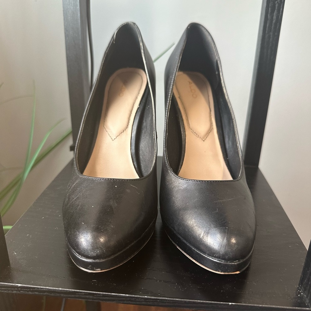 Elevate Your Style with Chic Black Leather Heels from Aldo
